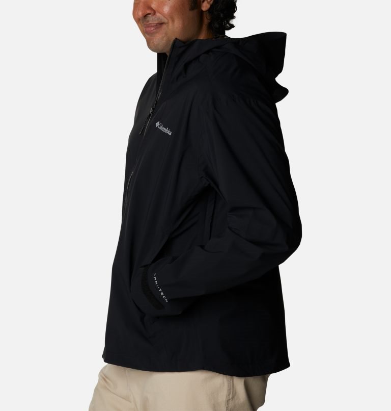 Men's Columbia Omni-Tech Ampli-Dry Shell Jackets Black | Plus Size CA-S381C